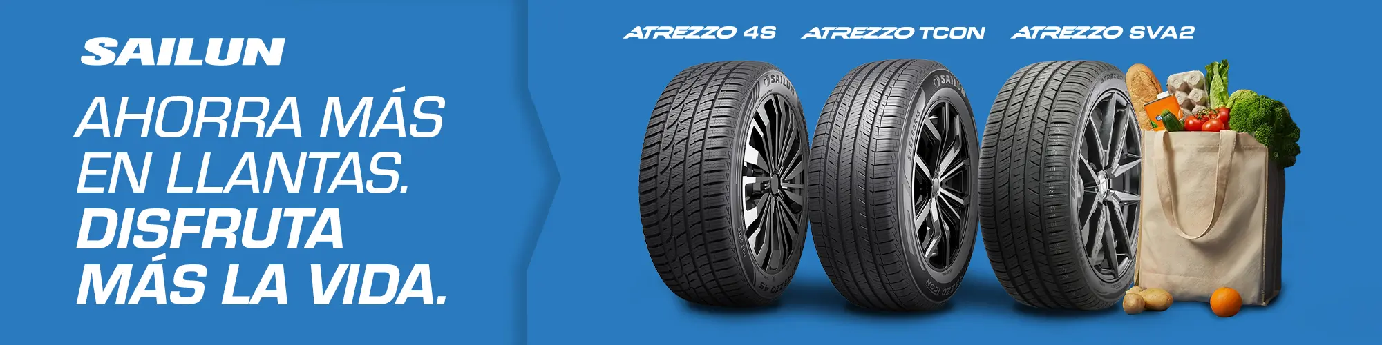 Sailun - AHORRA MÁS EN LLANTAS. DISFRUTA MÁS LA VIDA. Atrezzo 4S, Atrezzo TCON, Atrezzo SVA2